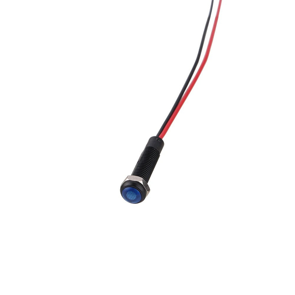 Mini LED indicatielampje - Blauw - 6mm - 12/24V Mini LED indicatielampje - Blauw - 6mm - 12/24V
